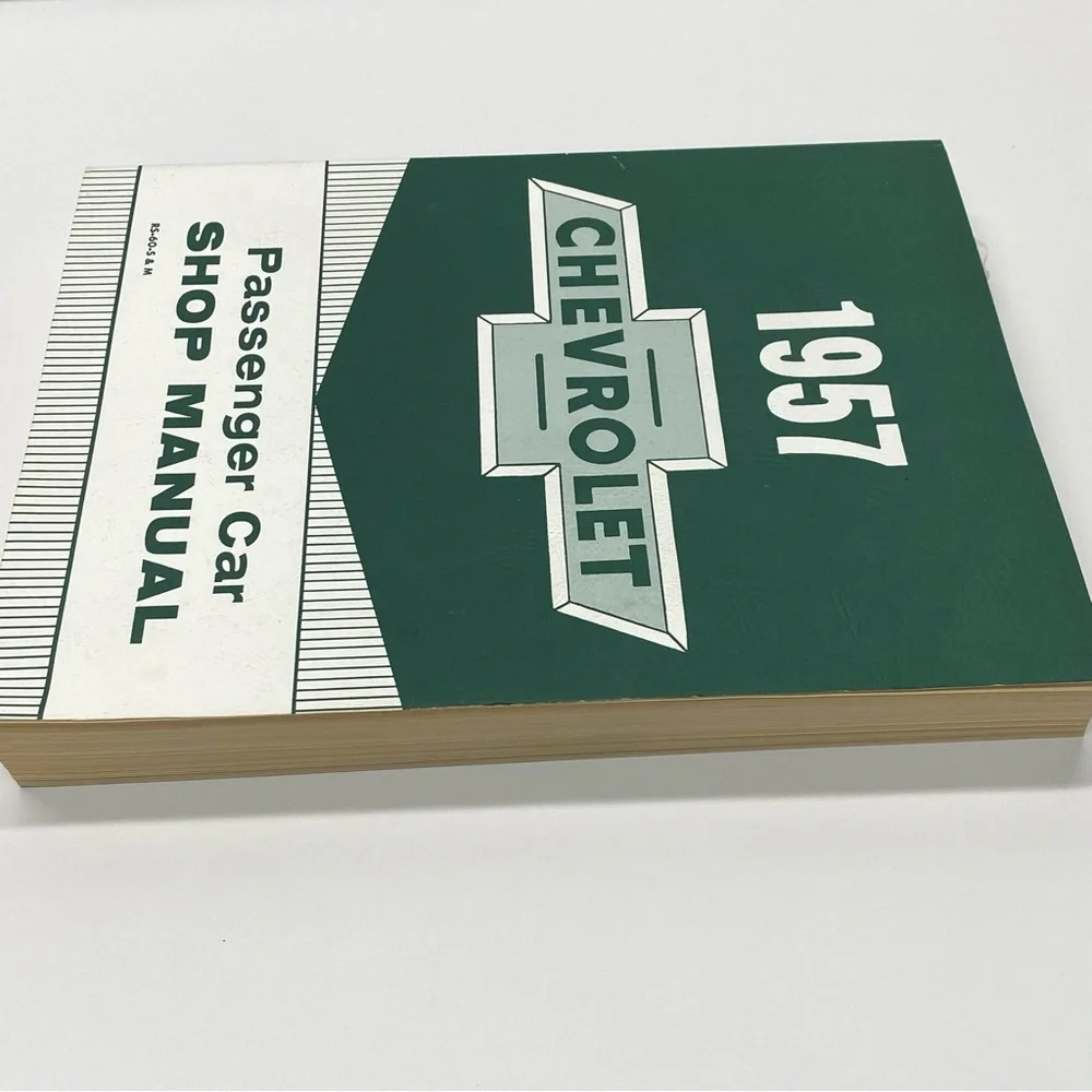 1957  Chevrolet Passenger Car Shop Manual Book Repair Shop Step by Step Info